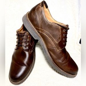 Like New Men's Dockers Parkway Oxford Dress Shoe, Brown Leather, Size 9.5